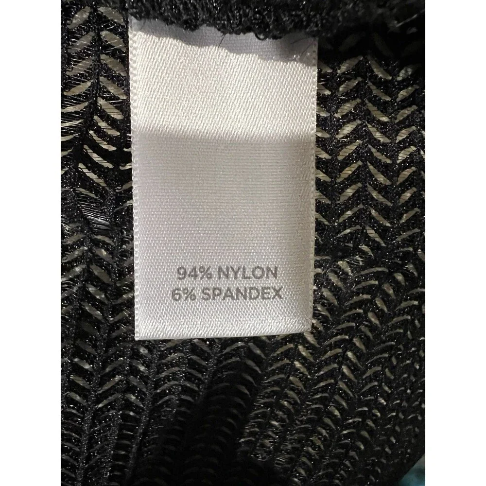 Avenue Open Knit Black Sweater Cardigan Plus Size 18/20 - Picture 6 of 7